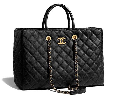 chanel tasche kariert|Chanel shopping bags.